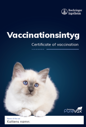 Vaccinationskort / Vaccinationsintyg katt